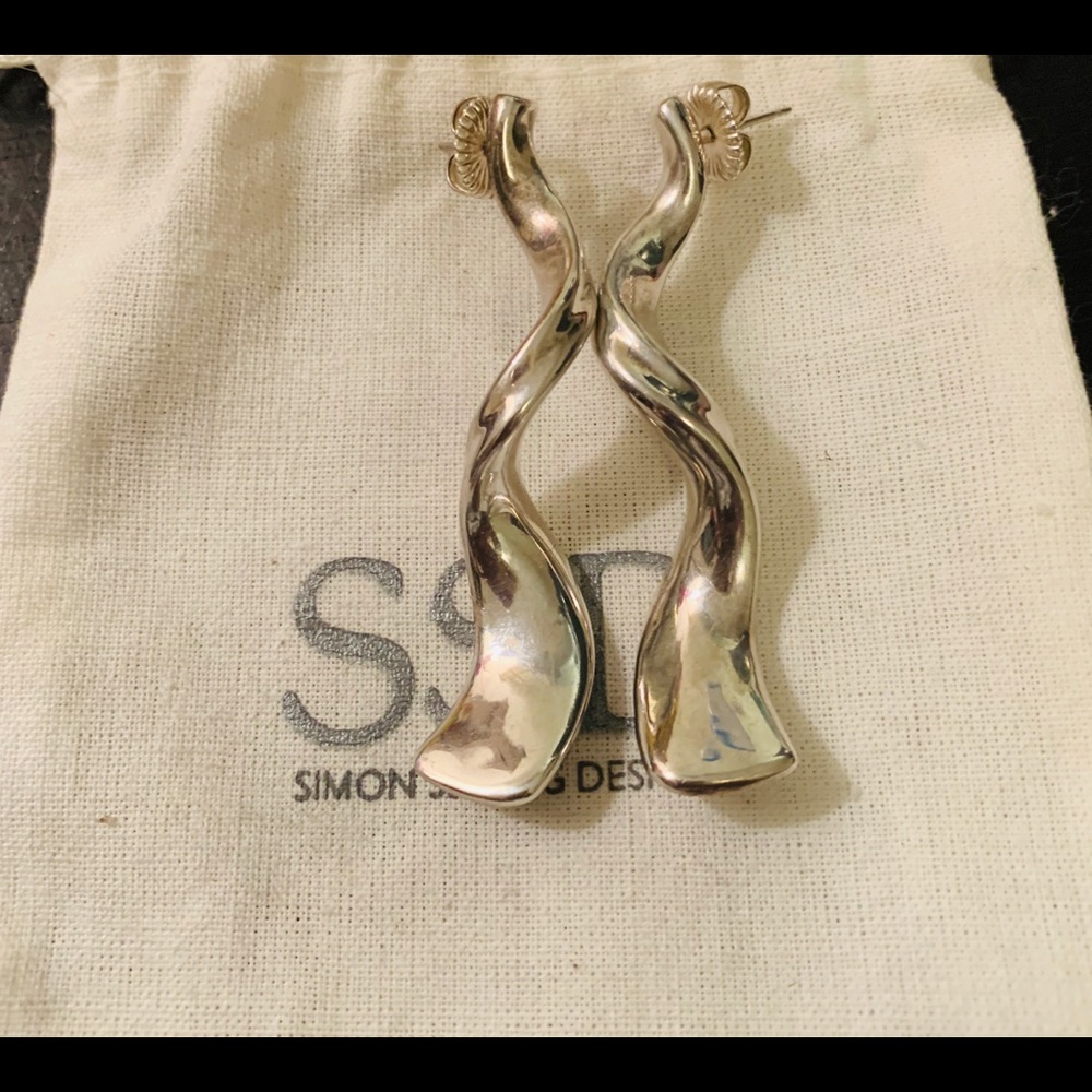Simon Sebbag Cork Screw Earrings